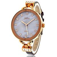 womens fashion watch japanese quartz water resistant water proof leath ...