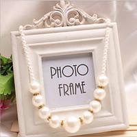 Women\'s Strands Necklaces Pearl Necklace Pearl Imitation Pearl Alloy Simple Style White Jewelry Wedding Party Daily Casual 1pc
