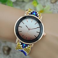 Women\'s Fashion Watch Wrist watch Bracelet Watch Quartz Fabric Band Bohemian