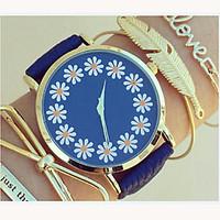 Women\'s Lovely Floral Watch, Floral Pattern, Women\'s Watch, Analog, Students Flower Watch Wristwatch Cool Watches Unique Watches Fashion Watch Strap Watch