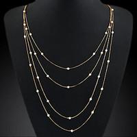 womens layered necklaces pearl necklace pearl alloy fashion jewelry sp ...