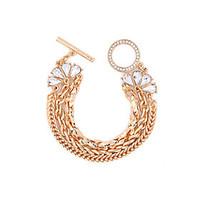 Women\'s Wrap Bracelet Friendship Fashion Alloy Geometric Gold Jewelry For Anniversary Gift Valentine 1pc