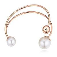 Women\'s Chain Bracelet Pearl Natural Circle White Jewelry 1pc