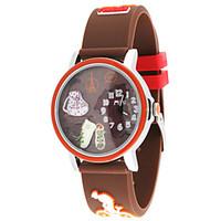 womens fashion watch quartz silicone band brown green purple