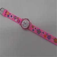 womens fashion watch quartz rubber band pink