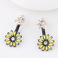 Women\'s Stud Earrings Euramerican Fashion Alloy Flower Daisy Jewelry For Daily 1 Pair