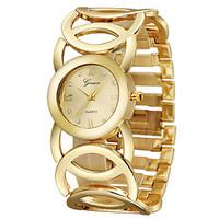 Women\'s Wrist watch Quartz Stainless Steel Band Bangle Cool Gold
