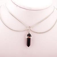 Women\'s Choker Necklaces Pendant Necklaces Crystal Drop Crystal AlloyBasic Dangling Style Pendant Euramerican Fashion Personalized Simple