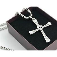 womens the fast and the furious five cross silver alloy movie pendant  ...