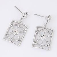 Women\'s Drop Earrings Rhinestone Euramerican Fashion Alloy Geometric Jewelry For Daily 1 Pair