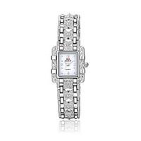 Women\'s Wrist watch Bracelet Watch Casual Watch Quartz Alloy Band Sparkle Charm Silver