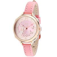 Women\'s Fashion Watch Quartz Leather Band White Pink