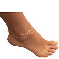 Women\'S Golden Alloy Anklet Jewelry 1pc