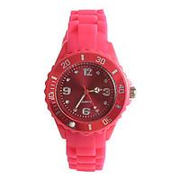 Women\'s Fashion Watch Japanese Japanese Quartz / Silicone Band Casual Pink