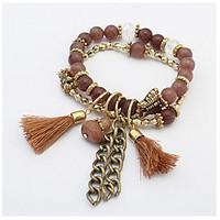 womens strand bracelet rhinestone natural friendship fashion vintage b ...