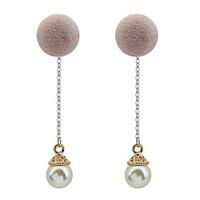 womens drop earrings imitation pearl euramerican fashion cooper round  ...