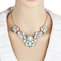 Women\'s Statement Necklaces Flower Drop Alloy Unique Design Petals Fashion Bohemian Personalized Simple Style Jewelry ForBirthday