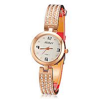 Women\'s Mini Dial Sparkle Slim PU Band Quartz Watch Cool Watches Unique Watches