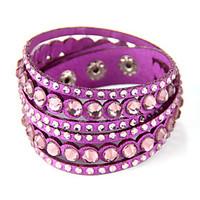 Women\'s Leather Bracelet Wrap Bracelet Jewelry Fashion Punk Leather Alloy Round Jewelry For Special Occasion Sports 1pc