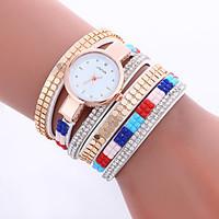 Women Fashion Dress Watches Crystal Luxury Leather Bracelet Wristwatches Women Quartz Wrist Watch Gift Watches Clock