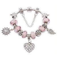 womens charm bracelet friendship fashion alloy round jewelry for anniv ...