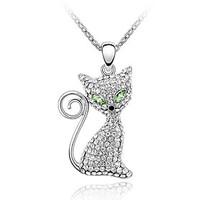 Women\'s Pendant Necklaces Jewelry Jewelry Crystal Rhinestone Alloy Euramerican Fashion Jewelry For Wedding Party Congratulations 1pc