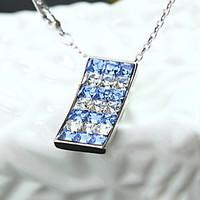 Women\'s Pendant Necklaces Jewelry Square Jewelry Rhinestone Alloy Unique Design Euramerican Fashion Jewelry 147Party Other Ceremony