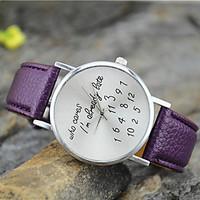 Women\'s New Fashion Personality I\'m Already Late Wrist Watch Cool Watches Unique Watches