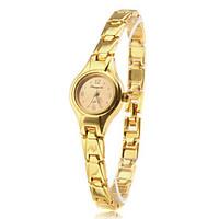 womens fashionable style alloy analog quartz bracelet watch gold cool  ...
