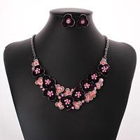 Women Vintage/Cute/Party/Casual Alloy/Gemstone Crystal/Cubic Zirconia Necklace/Earrings Sets