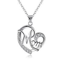 womens pendant necklaces chain necklaces aaa cubic zirconia circle rou ...