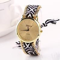 Women Big Circle Dial National Hand Knitting Brand Luxury Lady Watch CD-277 Cool Watches Unique Watches Fashion Watch