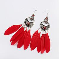 Women\'s Earrings Set Jewelry Fashion Personalized Euramerican Gem Feather Alloy Jewelry Jewelry For Wedding Special Occasion