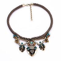 womens strands necklaces flower chrome unique design fashion black jew ...