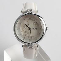 Women\'s Fashion Watch Quartz / PU Band Flower Casual White Brand