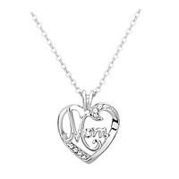 womens pendant necklaces jewelry heart jewelry rhinestone alloy unique ...