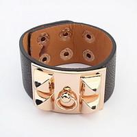 Women\'s Bangles Jewelry Fashion Leather Alloy Irregular Jewelry For Party Special Occasion Gift 1pc