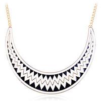Women\'s Choker Necklaces Gold Plated Fashion White Black Jewelry Party Daily Casual 1pc