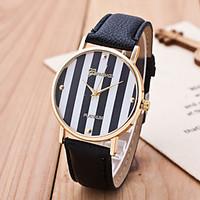 Women\'s Strap Watch Lichee Pattern Rhinestone Inlaid Colorful Stripe Dial Ladies Wrist Watch Quartz Geneva Watch Chain Wristwatch