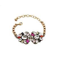 Women\'s Chain Bracelet Friendship Fashion Alloy Flower Rainbow Jewelry For Anniversary Gift Valentine 1pc