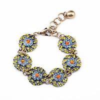 Women\'s Chain Bracelet Jewelry Friendship Fashion Alloy Flower Rainbow Jewelry For Wedding Anniversary 1pc