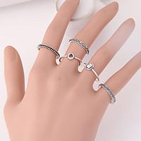 womens hot new european fashion punk ring set 5pcs