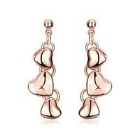 womens drop earrings jewelrybasic unique design dangling style heart n ...