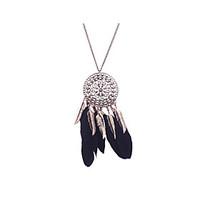 Women\'s Statement Necklaces Jewelry Jewelry Feather AlloyUnique Design Tag Turkish Tassels Movie Jewelry Fashion Hip-Hop Personalized