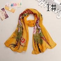 Women Chiffon Scarf, Cute / Work / Casual