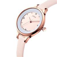 Women\'s Fashion Watch Japanese Quartz Water Resistant / Water Proof Leather Band Black White Blue Brown Pink