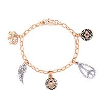 Women\'s Charm Bracelet Friendship Fashion Alloy Irregular Gold Jewelry For Anniversary Gift Valentine 1pc