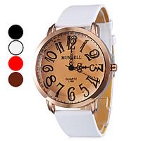 Women\'s Quartz Analog Bronze Case PU Band Wrist Watch (Assorted Colors) Cool Watches Unique Watches