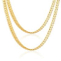 Women\'s Chain Necklaces Gold Plated Alloy Fashion Gold Jewelry Wedding Party Daily Casual Sports 1pc