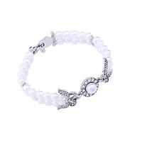 Women\'s Chain Bracelet Friendship Fashion Alloy Circle White Jewelry For Anniversary Gift Valentine 1pc
